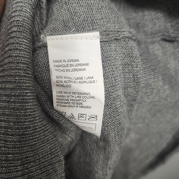 Van Heusen men's wool blend crew neck sweater size 3XL gray long sleeve … - Picture 5 of 7